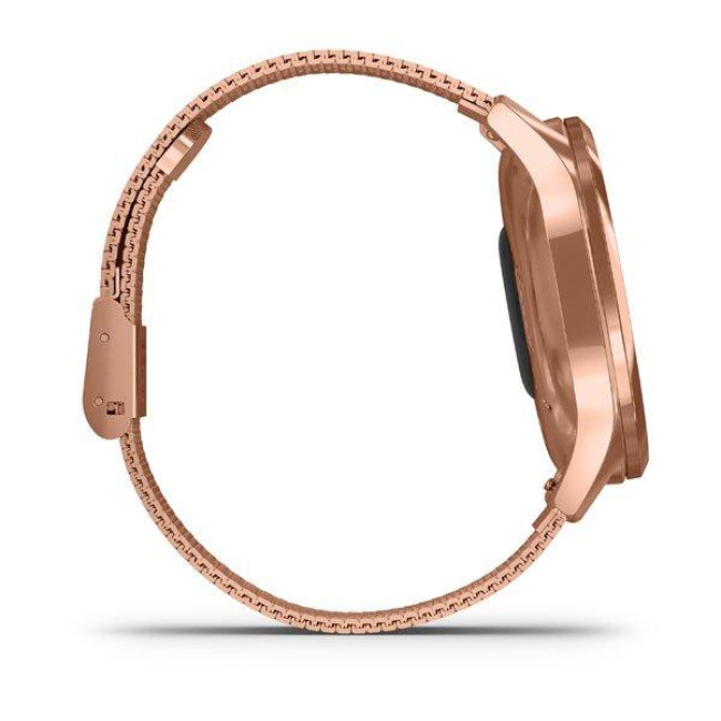 Garmin Vivomove Luxe 18K Rose Gold PVD Stainless Steel w. Rose Gold Milanese B. (010-02241-24)