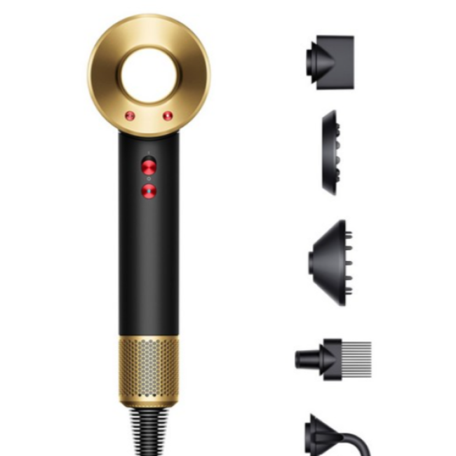 Фен Dyson HD07 Supersonic Onyx Black/Gold (533902-01)