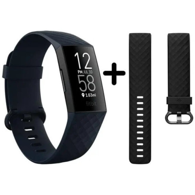 Fitbit Charge 4 Black/Storm Blue (FB417BKNV)