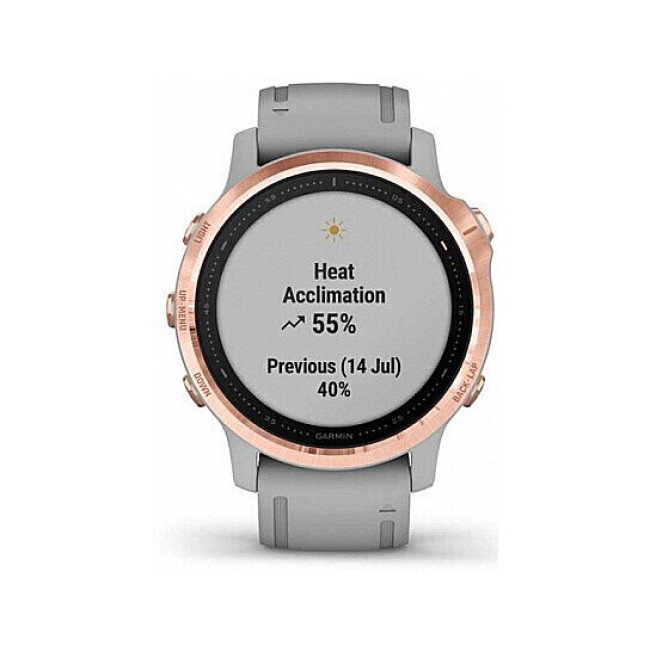 Garmin Fenix 6S Rose Gold-tone with Powder Gray Band (010-02159-21/20)