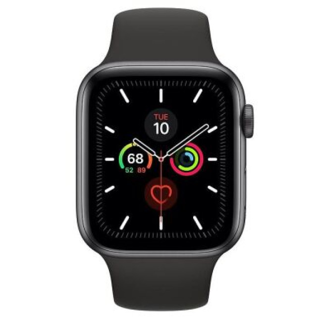 Apple Watch Series 5 LTE 44mm Space Gray Aluminum w. Black b.- Space Gray Aluminum (MWW12)