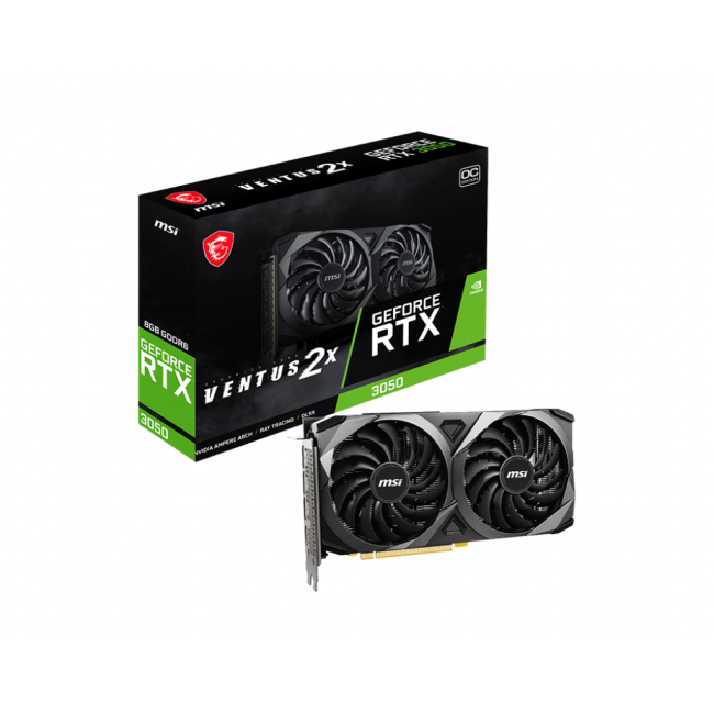 Видеокарта MSI GeForce RTX 3050 8GB GDDR6 Ventus 2X OC (GeForce RTX 3050 VENTUS 2X 8G OC)