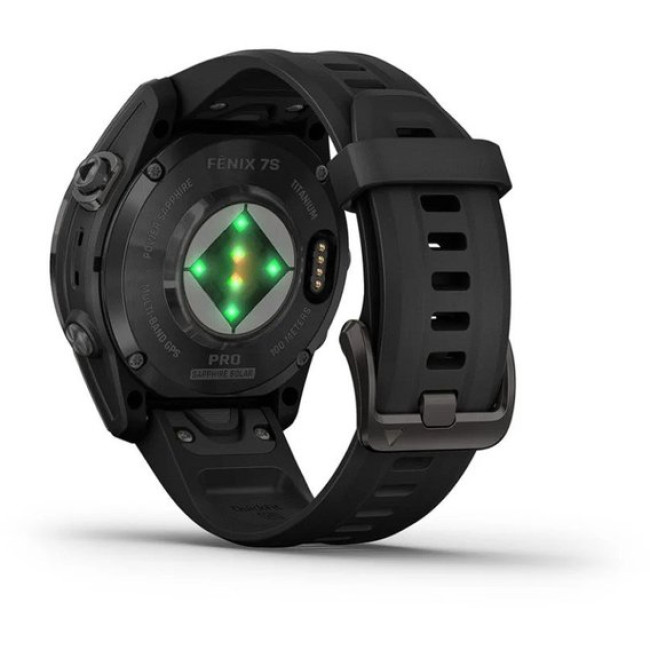 Garmin Fenix 7S Pro Sapphire Solar Carbon G. DLC Tit. with Black Band (010-02776-10/11)