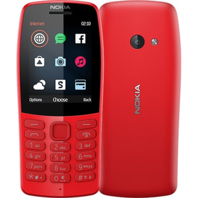 Мобільний телефон Nokia 210 Dual Sim 2019 Red (16OTRR01A01) (UA)