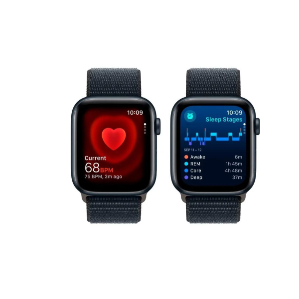 Apple Watch SE 2 GPS + Cellular 44mm Midnight Aluminum Case c Midnight Sport Loop (MRHA3)