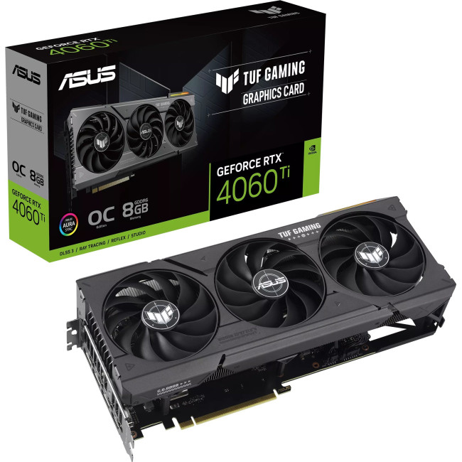 ASUS GeForce RTX4060Ti 8Gb TUF OC GAMING (TUF-RTX4060TI-O8G-GAMING)