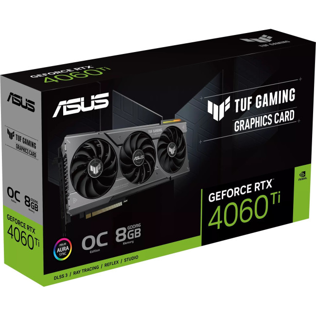 ASUS GeForce RTX4060Ti 8Gb TUF OC GAMING (TUF-RTX4060TI-O8G-GAMING)