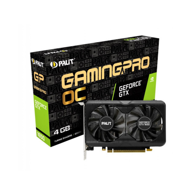 Видеокарта Palit GeForce GTX1650 4096Mb GAMINGPRO OC DDR6 (NE61650S1BG1-1175A)