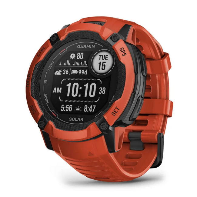 Смарт-часы Garmin Instinct 2X Solar Flame Red (010-02805-11/01)