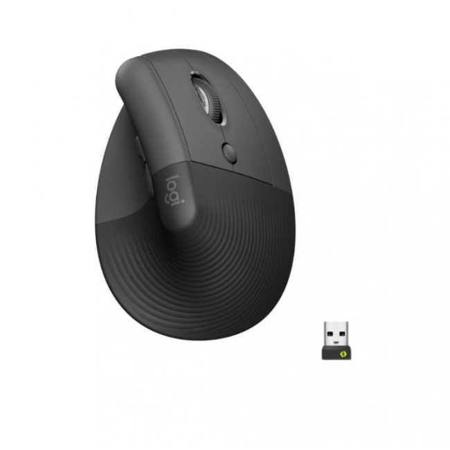 Logitech Lift Vertical Ergonomic Mouse Graphite (910-006473)