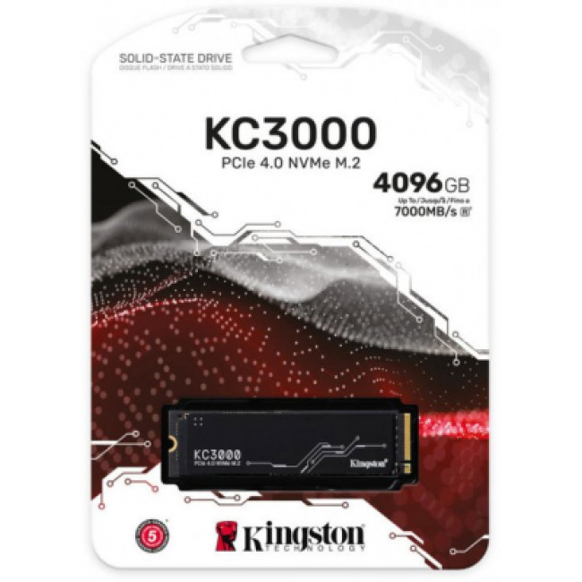 SSD накопитель Kingston KC3000 4096 GB (SKC3000D/4096G)