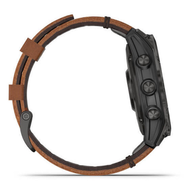 Garmin Epix (Gen 2) Sapphire - B. Titanium w. Chestnut L. Band (010-02582-30)