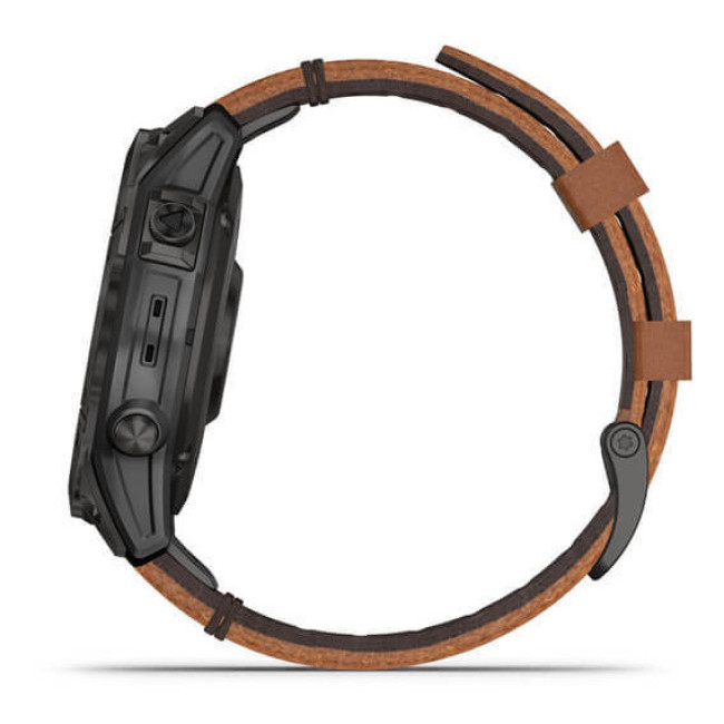 Garmin Epix (Gen 2) Sapphire - B. Titanium w. Chestnut L. Band (010-02582-30)