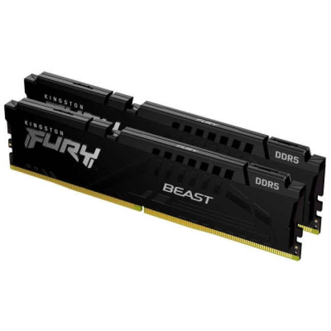 Kingston Fury (ex.HyperX) DDR5 32GB (2x16GB) 5200 MHz Beast AM5 Black (KF552C36BBEK2-32)