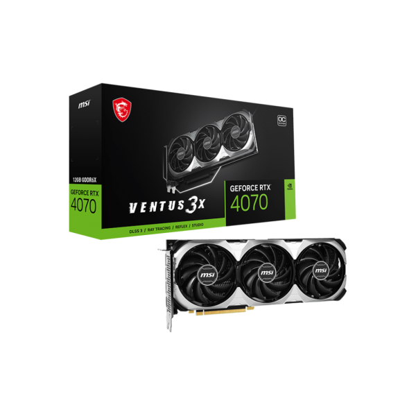 MSI GeForce RTX4070 12Gb VENTUS 3X E OC (RTX 4070 VENTUS 3X E 12G OC)