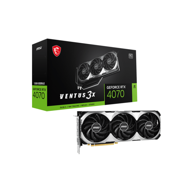 Видеокарта MSI GeForce RTX4070 12Gb VENTUS 3X E OC (RTX 4070 VENTUS 3X E 12G OC)