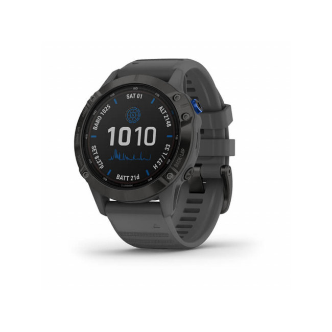 Garmin Fenix 6 Pro Solar Edition Black With Gray Band (010-02410-11/10)