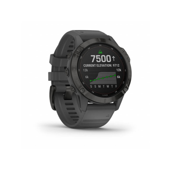 Garmin Fenix 6 Pro Solar Edition Black With Gray Band (010-02410-11/10)