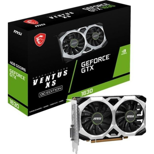 MSI GeForce GTX1630 4096Mb VENTUS XS OC (GTX 1630 VENTUS XS 4G OC)