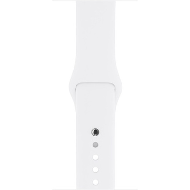 Apple Watch 42mm Series 2 Silver Aluminum Case with White Sport Band (MNPJ2)