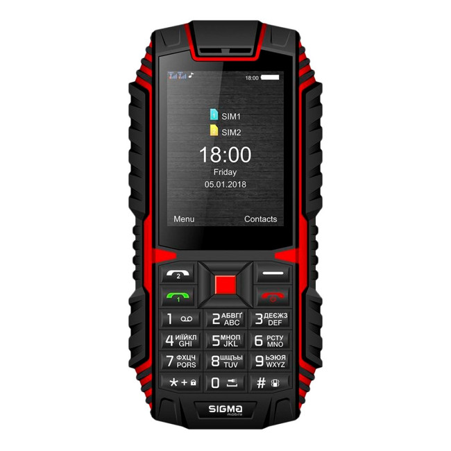 Sigma mobile X-treme DT68 black-red