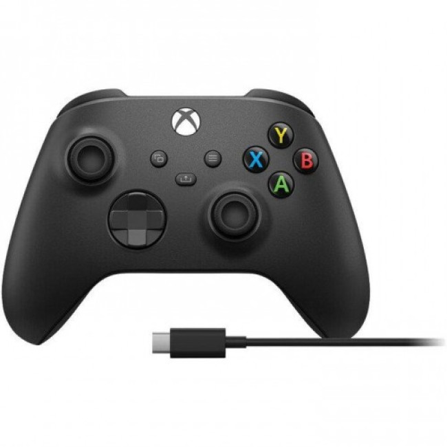 Microsoft Xbox Series X | S Wireless Controller Carbon Black + USB Cable (XOA-0010, 1V8-00002)