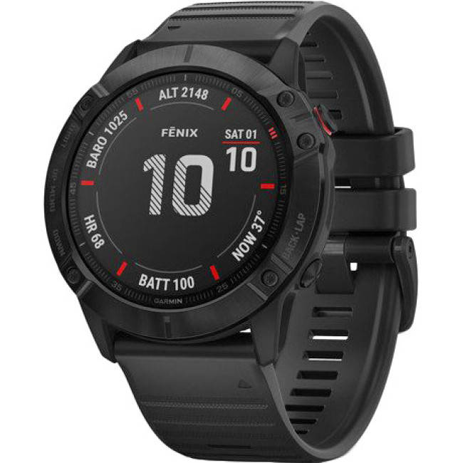 Спортивные часы Garmin Fenix 6X Pro Black with Black Band (010-02157-01/00)