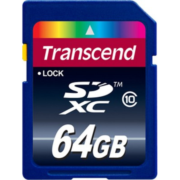 Transcend 64 GB SDXC class 10 TS64GSDXC10