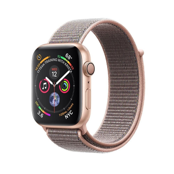 Смарт-часы Apple Watch Series 4 GPS 44mm Gold Alum. w. Pink Sand Sport l. Gold Alum. (MU6G2)