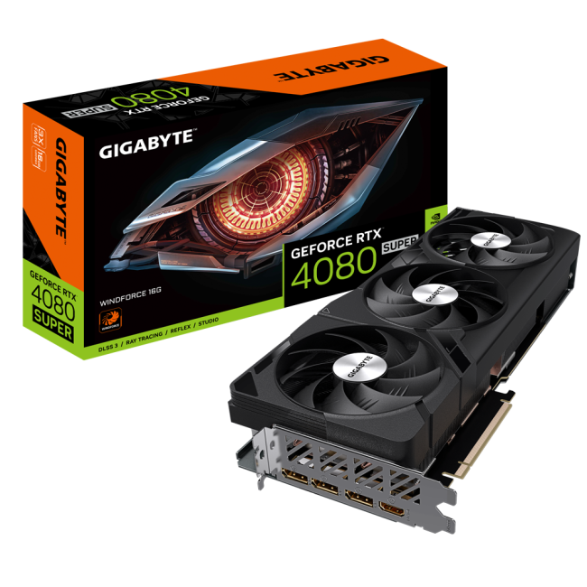 Gigabyte GeForce RTX4080 SUPER 16Gb WINDFORCE (GV-N408SWF3-16GD)