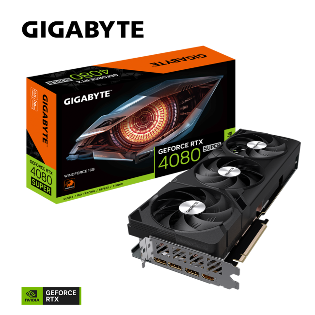 Gigabyte GeForce RTX4080 SUPER 16Gb WINDFORCE (GV-N408SWF3-16GD)