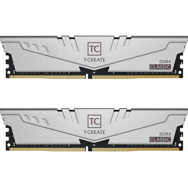 Модуль пам'яті DDR4 2х8GB/2666 Team T-Create Classic 10L Gray (TTCCD416G2666HC19DC01)