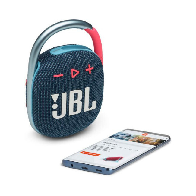 Портативная Bluetooth-колонка JBL Clip 4 Blue/Pink (JBLCLIP4BLUP)