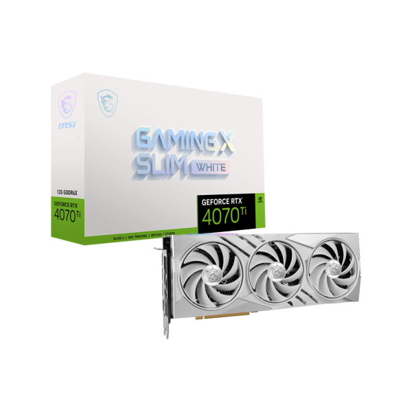 MSI RTX 4070 TI 12GB GAMING X SLIM WHITE (RTX 4070 TI G0AMING X SLIM WHITE 12G)