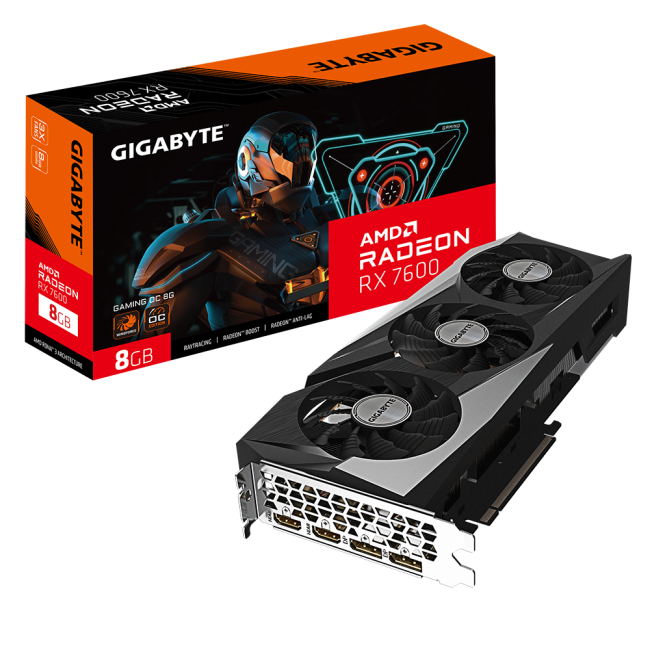 Gigabyte Radeon RX 7600 8Gb GAMING OC (GV-R76GAMING OC-8GD)