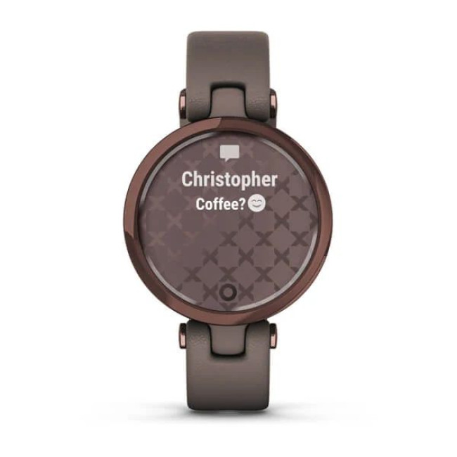 Garmin Lily Classic Edition - Dark Bronze Bezel w. Paloma Case and Italian L. Band (010-02384-B0/A0)