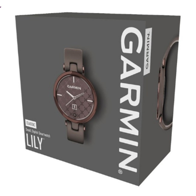 Garmin Lily Classic Edition - Dark Bronze Bezel w. Paloma Case and Italian L. Band (010-02384-B0/A0)