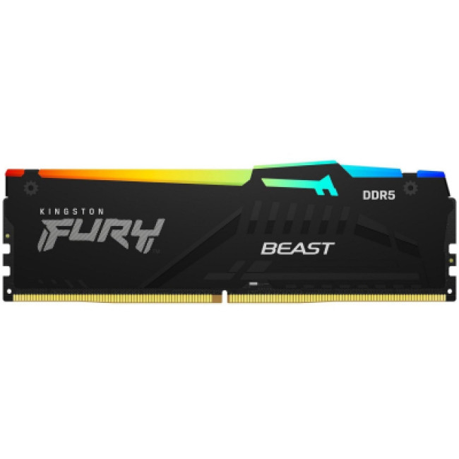 Модуль пам'яті Kingston Fury (ex.HyperX) DDR5 16GB (2x8GB) 6000 MHz Beast RGB (KF560C40BBAK2-16)