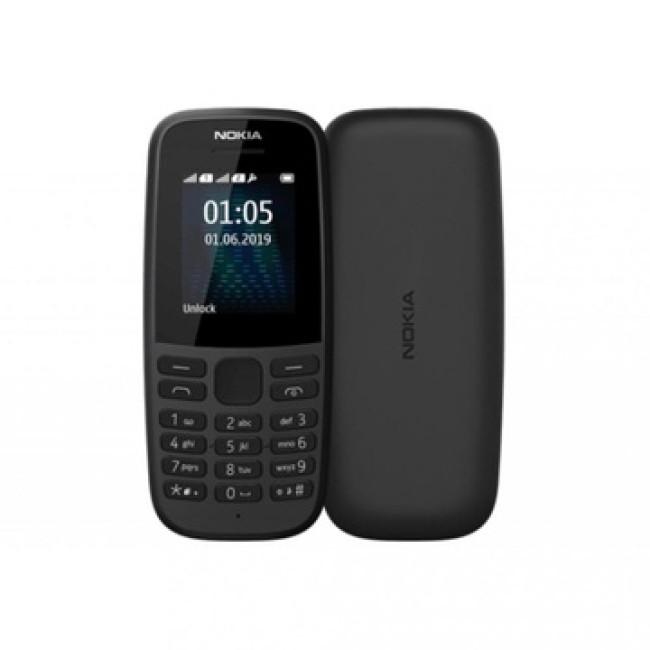 Мобільний телефон Nokia 105 Single Sim 2019 Black (16KIGB01A13) (UA)