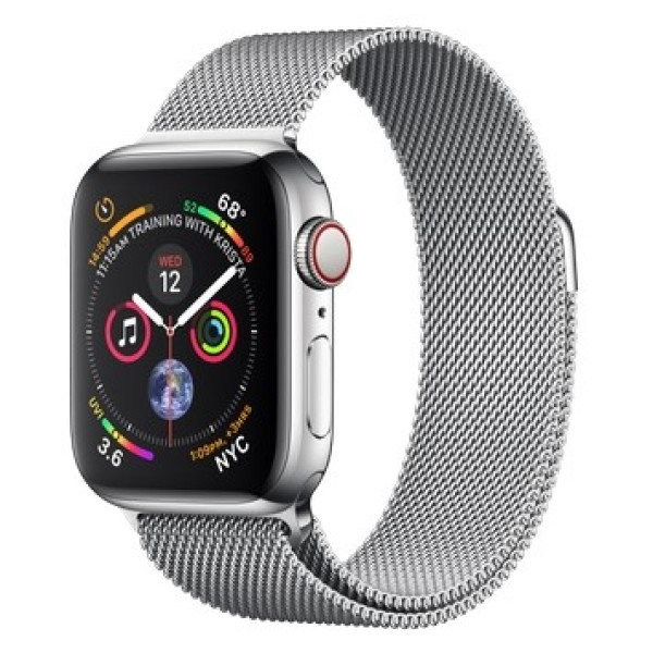Смарт-часы Apple Watch Series 4 GPS + LTE 40mm Steel w. Milanese l. Steel (MTUM2)
