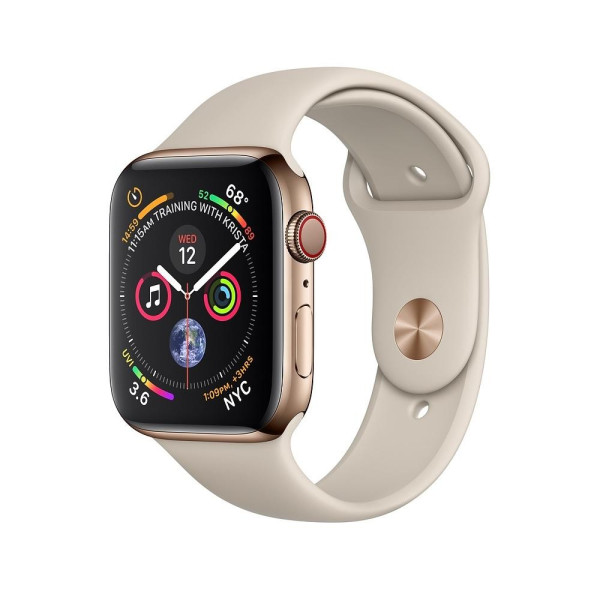 Смарт-часы Apple Watch Series 4 GPS + LTE 40mm Gold Steel w. Stone Sport B. (MTUR2)