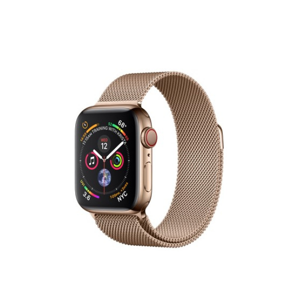 Смарт-часы Apple Watch Series 4 GPS + LTE 40mm Gold Steel w. Gold Milanese l. Gold Steel (MTUT2)