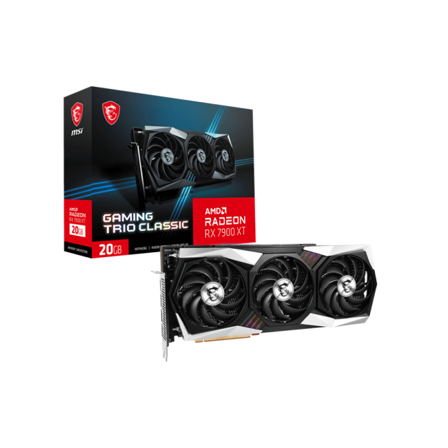 MSI AMD Radeon RX 7900 XT 20GB GDDR6 Gaming Classic (Radeon RX 7900 XT Gaming Trio Classic 20G)