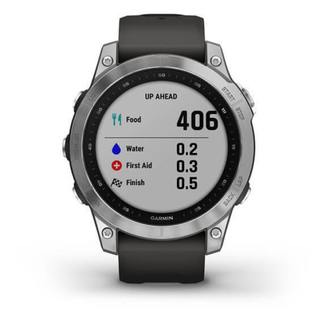 Garmin Fenix 7 Silver with Graphite Band (010-02540-00/01)