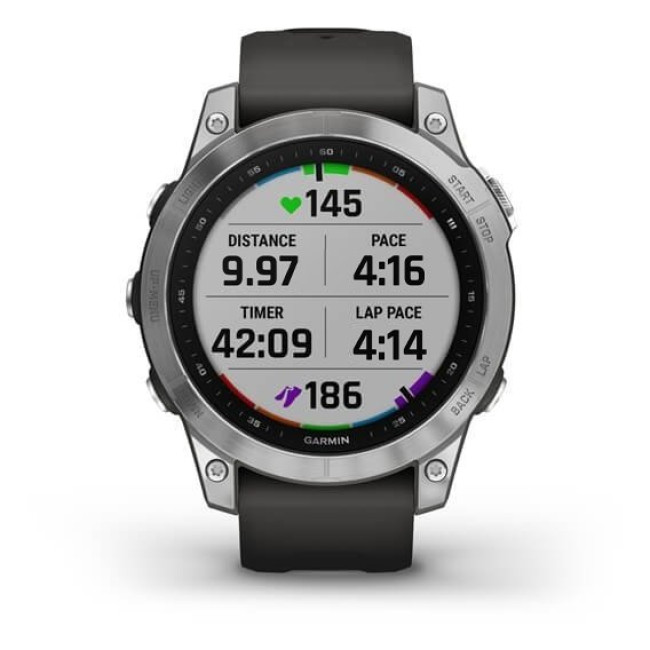 Garmin Fenix 7 Silver with Graphite Band (010-02540-00/01)