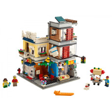 Блочный конструктор LEGO Creator Зоомагазин и кафе в центре города (31097)