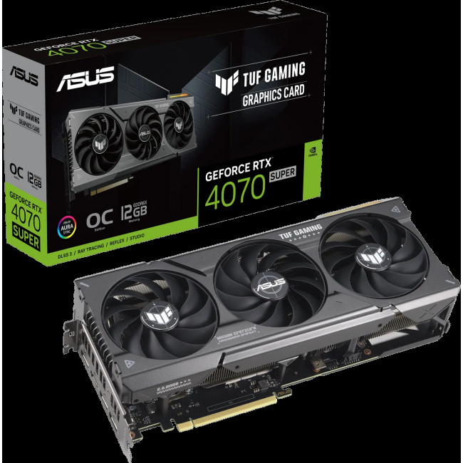 Видеокарта Asus TUF Gaming GeForce RTX 4070 SUPER OC 12228MB (TUF-RTX4070S-O12G-GAMING)