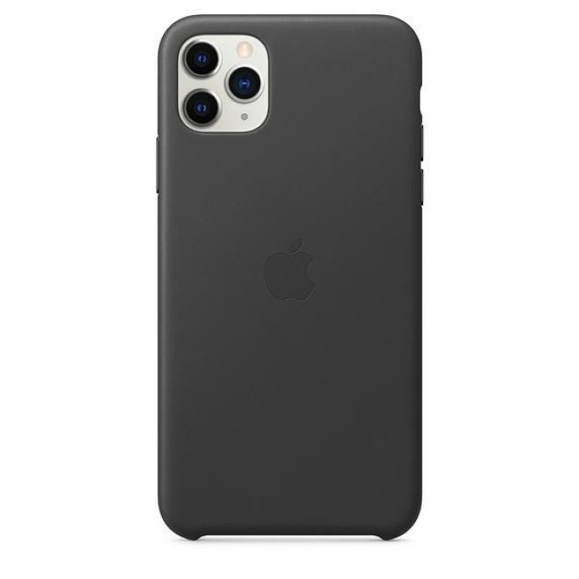 Чехол для телефона Apple iPhone 11 Pro Max Leather Case - Black (MX0E2)