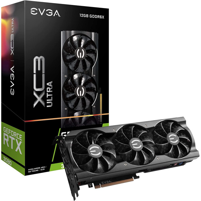 Видеокарта EVGA GeForce RTX 3080 12GB XC3 ULTRA GAMING (12G-P5-4865-KL)