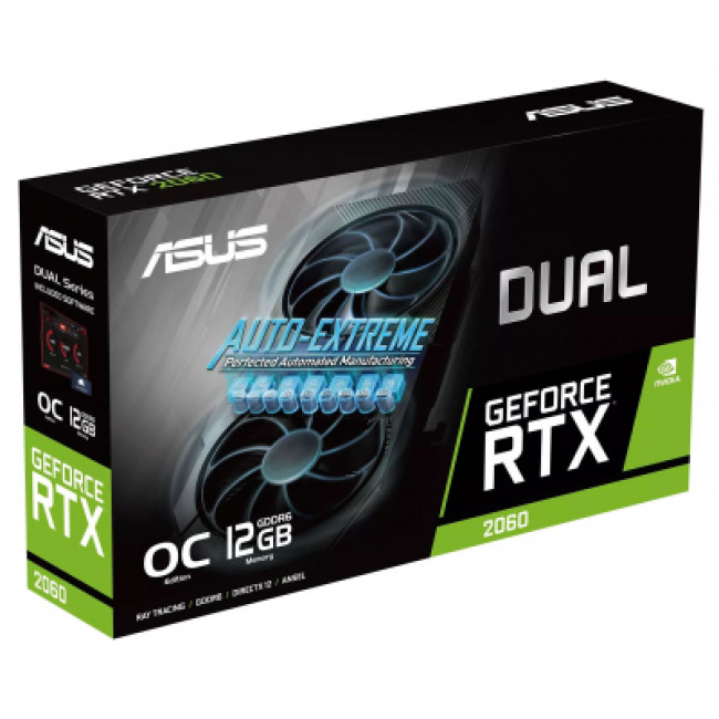 Видеокарта ASUS GeForce RTX2060 12 Gb DUAL OC EVO (DUAL-RTX2060-O12G-EVO)